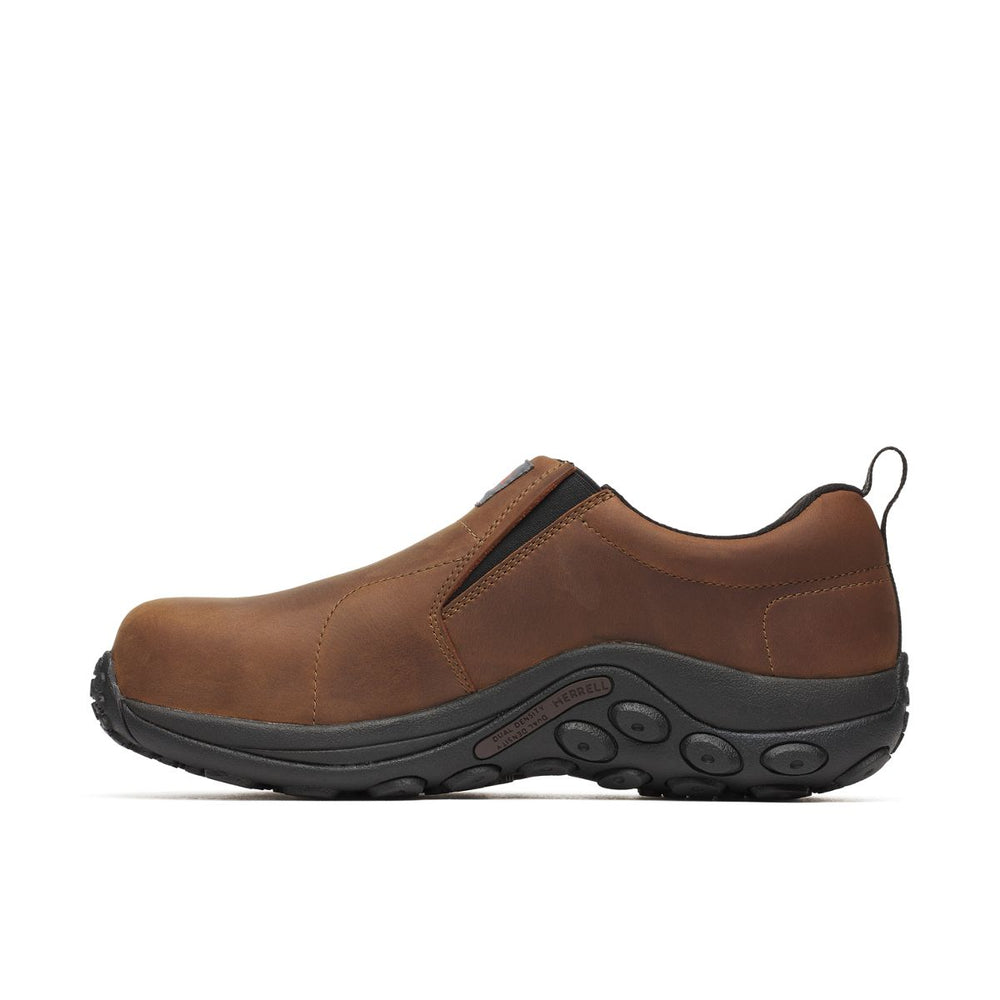Men Jungle Moc Leather Hi-Vis Carbon Fiber Low Wide Width - Slip Ons