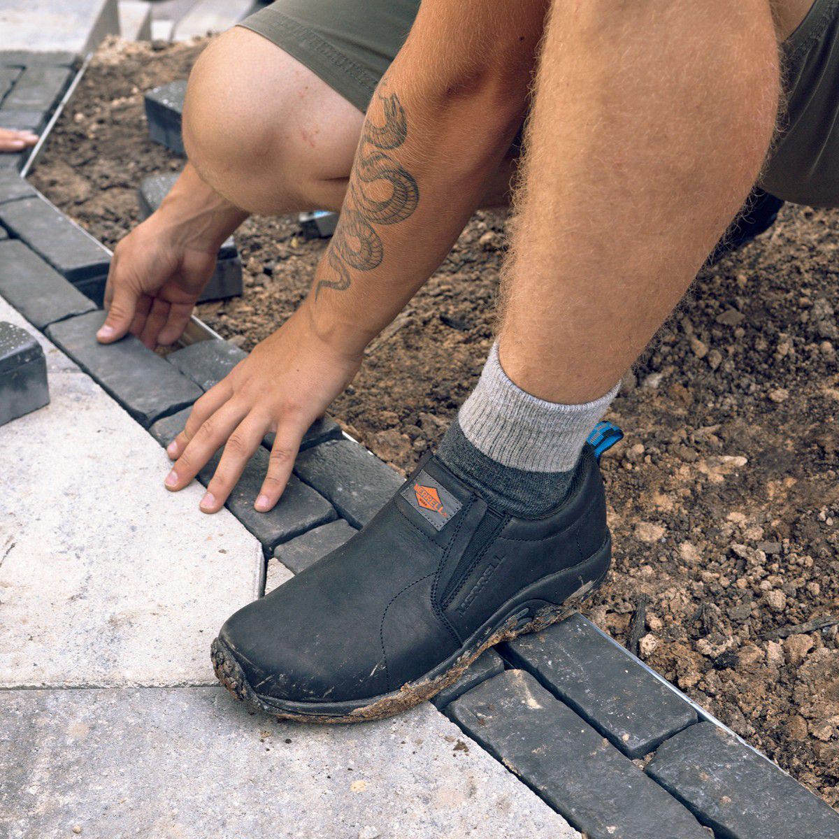 Mens Jungle Moc Leather SD+ Work safety Shoes