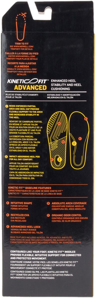 Womens Kinetic Fit Footbed Wide Width Insoles